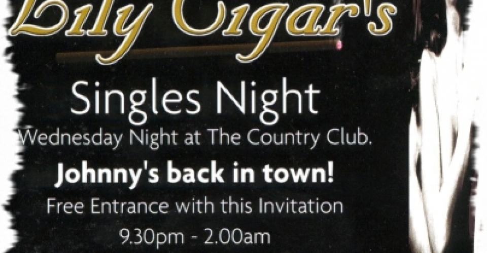 Epping Forest Country Club Flyer, DJ Johnny H DJing At Essex Best Over 30s Night In 1997